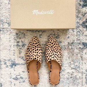 Madewell Remi Mule Leopard Print Calf Hair